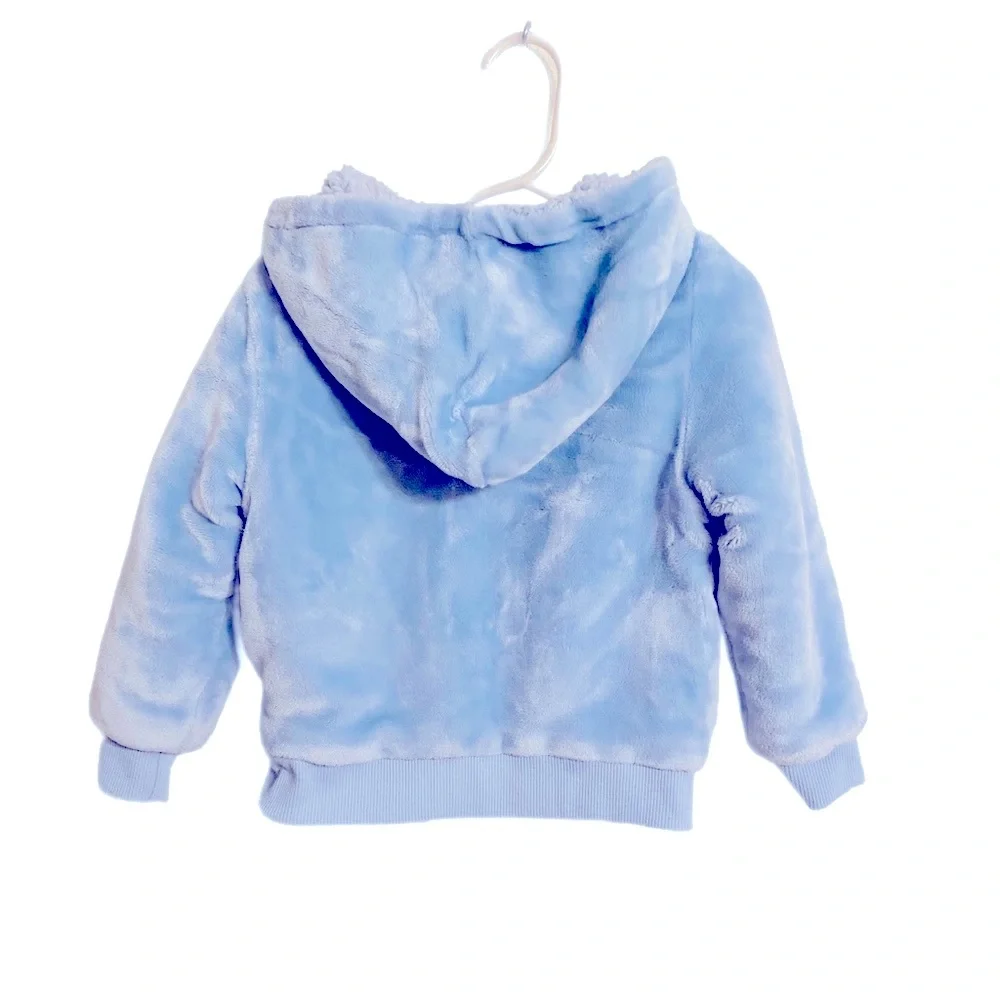 Disney Frozen Plush Faux Sherpa Lined Jacket Size 3T